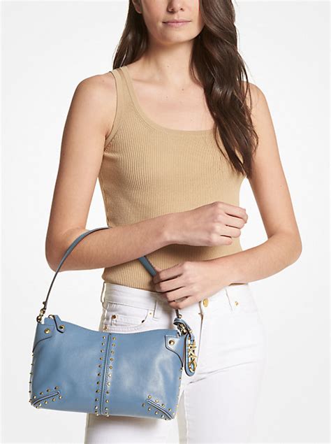 michael kors astor studded handbag|michael kors astor shoulder bag.